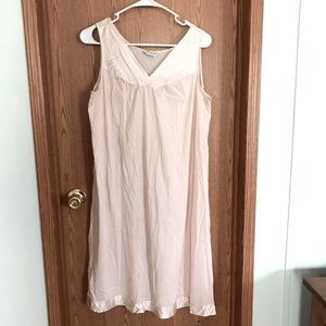 Pale pink vintage Vanity Fair silky gown